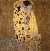 Gustav Klimt The Kiss oil on canvas